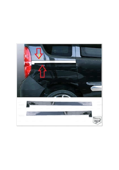 Doblo 2 Sürgülü Kapı Cıtası Krom 2 Parça 2010 2011 2013 2014 2015