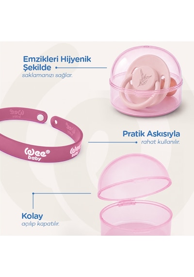 Wee Baby Emzik Saklama Kutusu Pembe