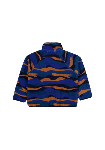Civil Boys Karışık Dalga Desenli 6-9 Yaş Sweatshirt - Mavi Saks Mavisi