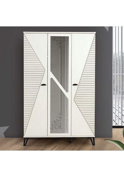 Safir Genç Odası - 3 Kapılı Dolap, Karyola, Komodin, Şifonyer