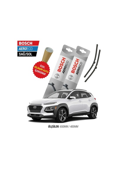 Bosch Aeroeco Hyundai Kona Silecek Takımı (2018-2022)