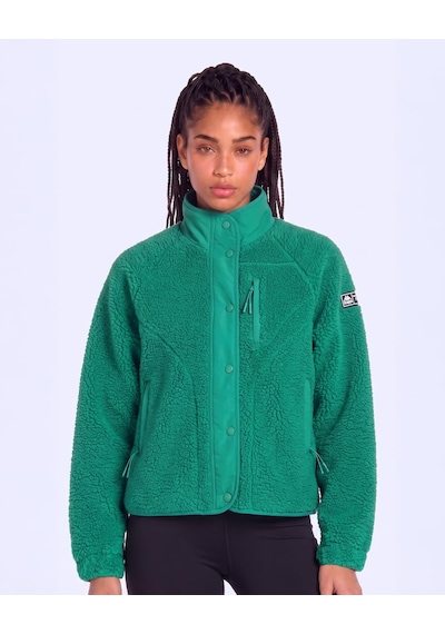 Kappa Authentic Crete 2 Kadın Yeşil Regular Sherpa Mont