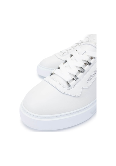 Roberto Cavalli Erkek Hakiki Deri Beyaz Sneakers & Spor Ayakkabı 780 27777 Erk Ayk Y25 Bıanco Beyaz