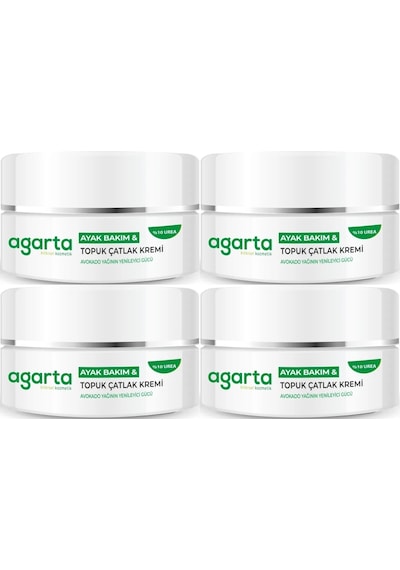 Agarta Ayak Ve Topuk Çatlak Bakım Kremi 100ml 4 Lü Set