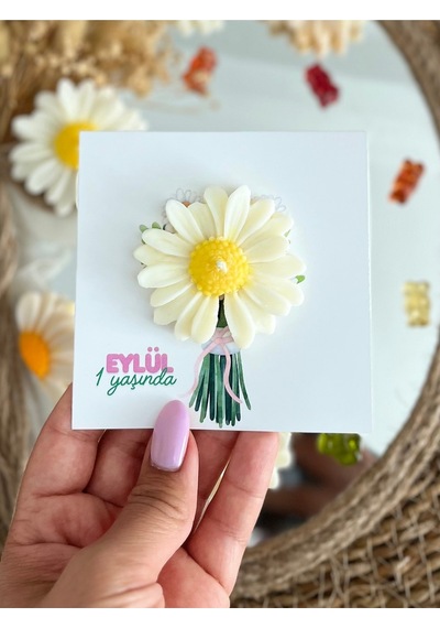 Bernami Vazo Pinterest 20 Adet Özel Tasarlanmış Kart Ve Papatya Mum. Düğün,nişan,nikah, Söz, Doğum Günü, Nikah Hediyelik Diğer