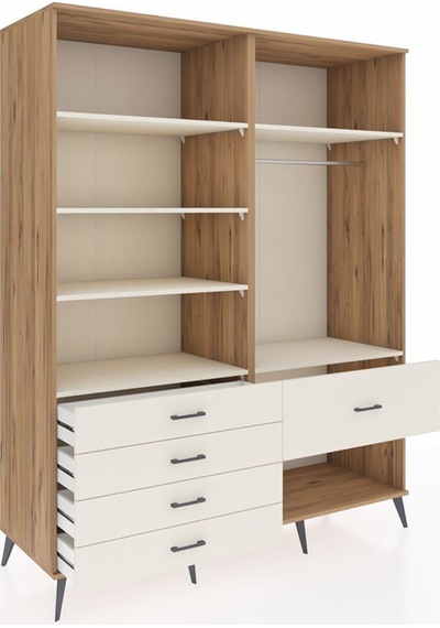Kronos Gardrop 6 Raflı 5 Çekmeceli Tek Askılı 176x59x221 Çam-aytaşı Aytaşı Kronos Gardrop 6 Raflı 5 Çekmeceli Tek Askılı 176x59x221 Çam-aytaşı Aytaşı