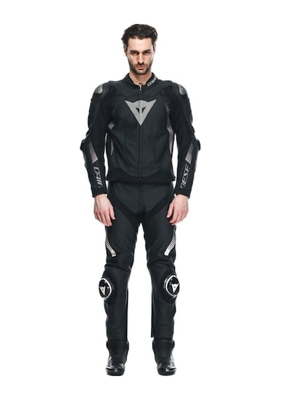 Dainese Super Speed 4 Black Matt Charcoal Gray Deri Mont