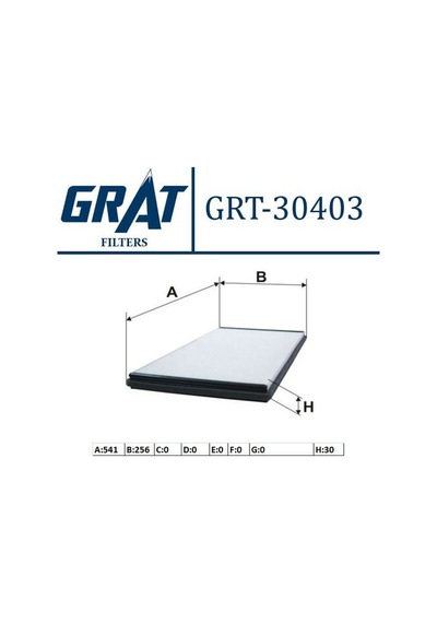 Grat 30403 Kabin Filtresi X5 E53 R.rover 3.0 Td6 Vogue E1943lc