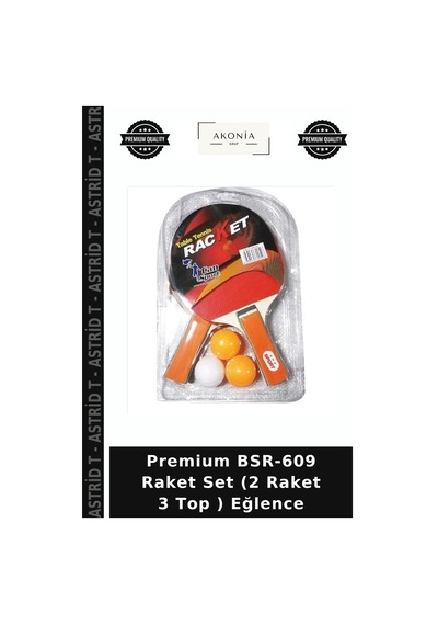 Premium Bsr-609 Raket Set 2 Raket 3 Top Eğlence