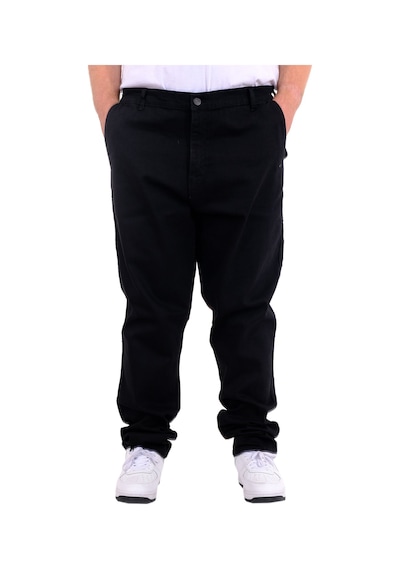 Mode Xl Büyük Beden Erkek Kot Pantolon Yan Cep Chıno 18880 Siyah Siyah