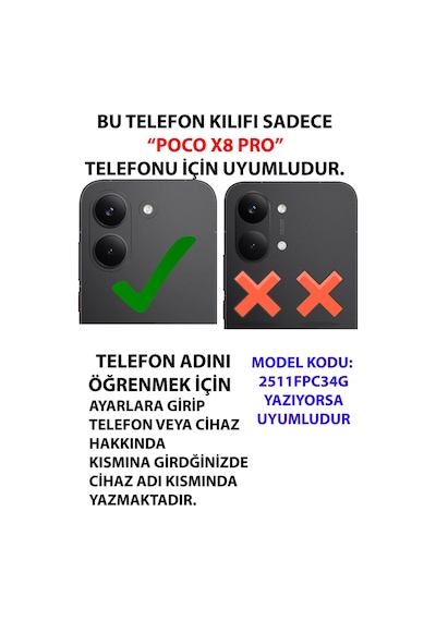 Poco X8 Pro Uyumlu Mantık Ve Duygu Temalı Baskılı Silikon Kılıf