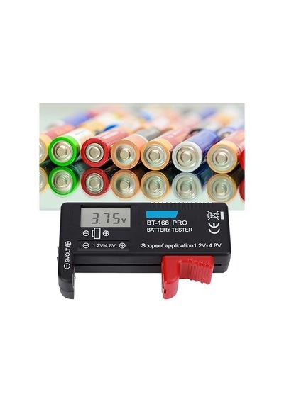 Bt-168 Ekranlı Pil Voltaj Kapasite Test Cihazı 1.2v-4.8v Ve 9v