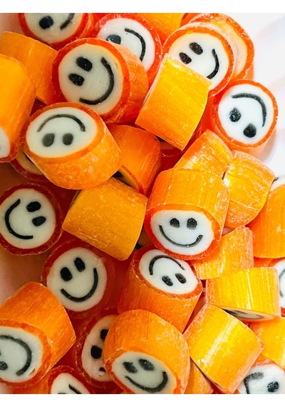 Turuncu Gülenyüz Lolly Akide Şeker 1000 Gr.
