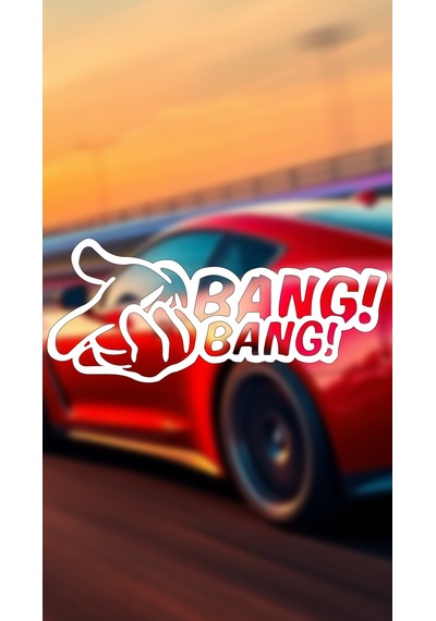 Bang Bang 20x8,5 Jdm Yazı Araba-motosiklet Cam Etiket Sticker Beyaz Renk Beyaz