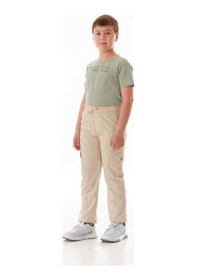 Fullamoda Paraşüt Kumaş Erkek Çocuk Jogger Pantolon 25mcck254217408-bej Bej