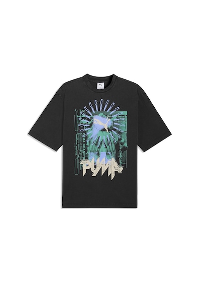 Puma Graphic Erkek Siyah Günlük Stil T-shirt 63444201