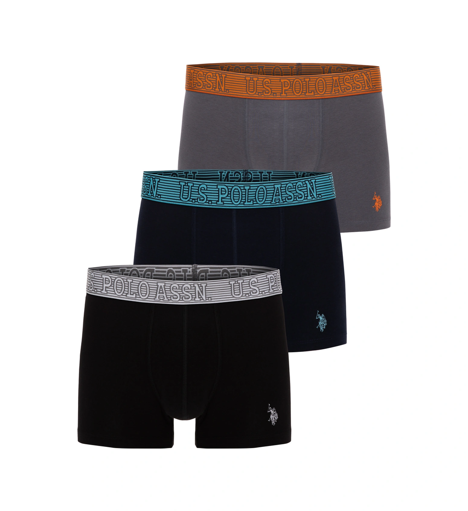 U.S. Polo Assn. Erkek 3'lü Boxer Takımı 50318641-VR046
