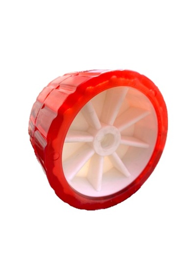 Tekne Römorku Yan Makara Takozu Şeffaf Elastomer - Kırmızı