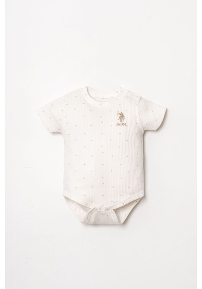 U.s. Polo Assn. Kız Bebek Beyaz 3lü Zıbın Beyaz