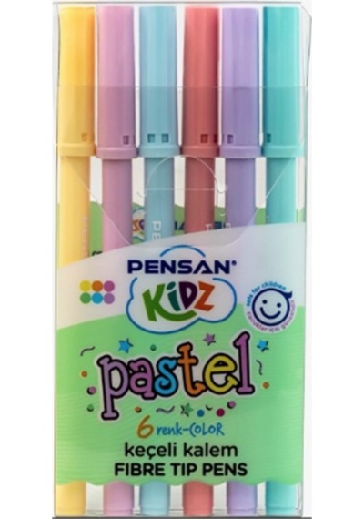 Pensan Keçeli Kalem 6 Lı Kıdz Pastel
