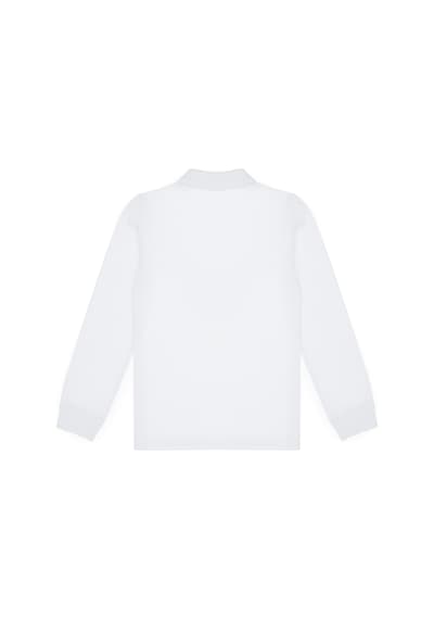 U.S. Polo Assn. Erkek Çocuk Beyaz Basic Polo Yaka Sweatshirt 50313790-VR013