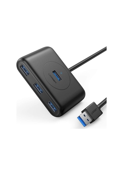 Ugreen 20290 4 Portlu Usb 3.0 Çoklayıcı Hub. Siyah. 50Cm