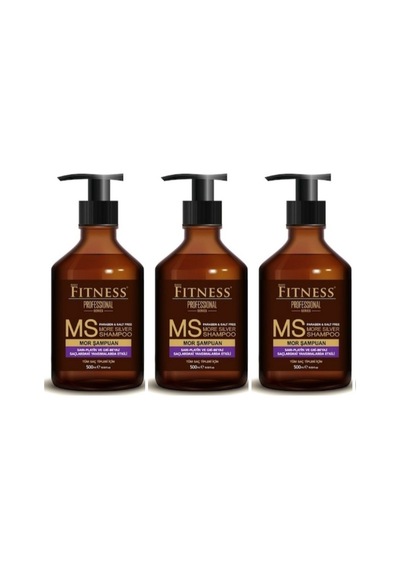 Fitness Professional Silver Gri Beyaz Platin Mor Şampuan 3 x 500 ML