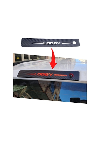 Dacia Lodgy Karbon Arka Fren Stop Lambası Sticker