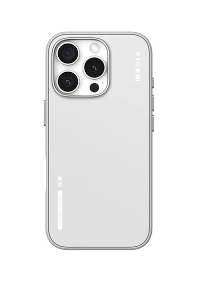Apple Uyumlu iPhone Blueo 16 Pro Dual Color Liquid Silikon Magsafe Beyaz Telefon Kılıfı
