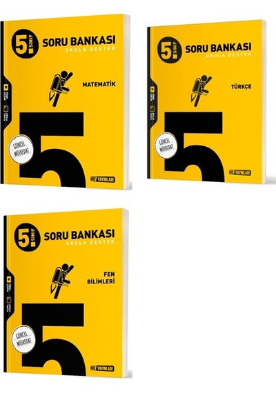Hız 2025 5. Sınıf Matematik + Türkçe + Fen Soru Seti 3 Kitap