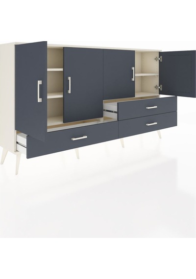 Arges Konsol 5 Raflı 3 Çekmeceli 4 Kapaklı 176x30x99 Aytaşı-antra Aytaşı-antrasit Arges Konsol 5 Raflı 3 Çekmeceli 4 Kapaklı 176x30x99 Aytaşı-antra Aytaşı-antrasit