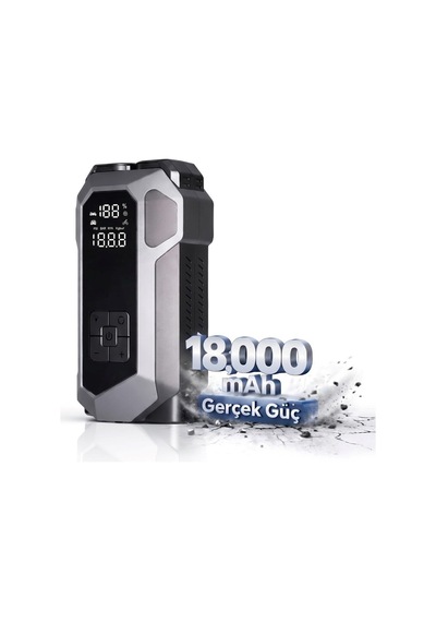 Akü Takviye 4 In 1 Şarjlı Akü Takviye Cihazı 18.000 Mah Gerçek Değer Akım Koruma Güçlü Seri 150 Psı