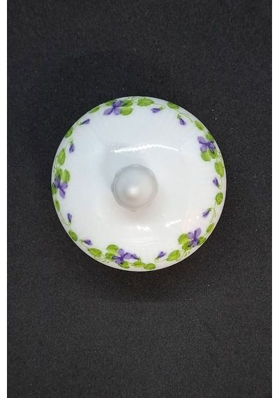 Kaıser Alman Mini Bonboniyer Şekerlik 5 Gr Kapasiteli Mor - Beyaz