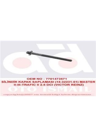 REINZ 14-32231-01 SİLİNDİR KAPAK SAPLAMASI CIVATASI LAGUNA TRAFIC