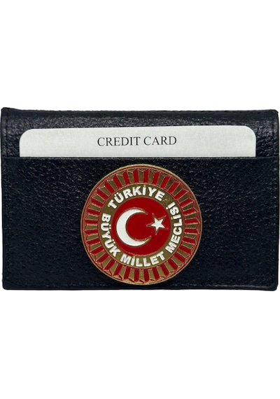 Trendcüzdan Tbmm Türkiye Büyük Millet Meclisi Süper Mini Kredi Kartlık Hakiki Deri Siyah