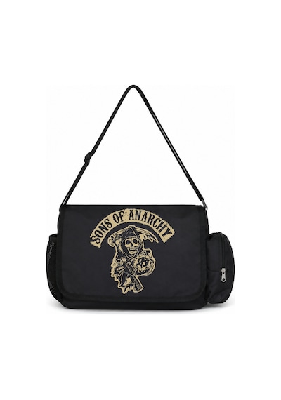 Sevbano Sons Of Anarchy Dizi Baskılı Unisex Okul,spor, Ofis Çok Amaçlı Po Siyah
