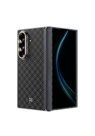 Galaxy Z Fold 7 Uyumlu Kılıf M-safe Özellikli Benks Armorair Armorgrid Serisi Kevlar Kapak Siyah
