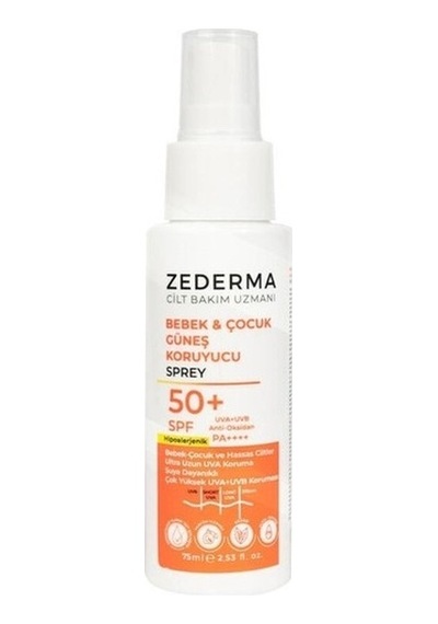 Zederma Bebek Çocuk & Hassas Ciltler İçin Spf50+ Güneş Spreyiçok Yüksek Koruma 75ml