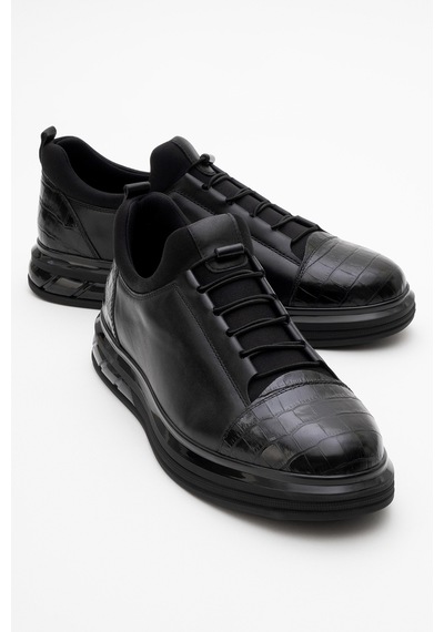 Dericlub Erkek Comfort Casual Ayakkabı Gerçek Deri Cr 2045 Siyah