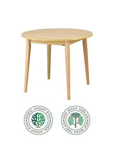 Vilinze Ege Sandalye Avanos Yuvarlak Ahşap Mdf Mutfak Masası Takımı - 90x90 Cm Çok Renkli Vilinze Ege Sandalye Avanos Yuvarlak Ahşap Mdf Mutfak Masası Takımı - 90x90 Cm Çok Renkli