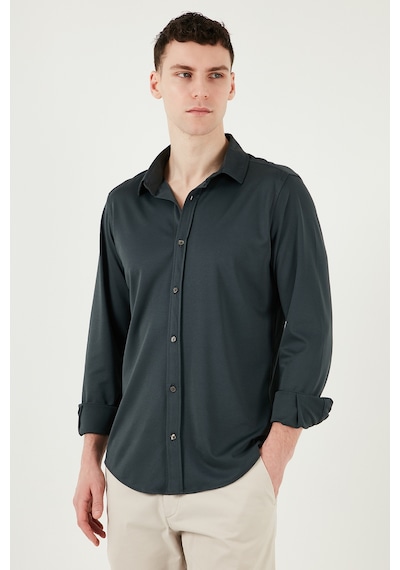 Buratti Pamuklu Regular Fit Düz Yaka Erkek Gömlek Cf25S119628 Antrasit Buratti Pamuklu Regular Fit Düz Yaka Erkek Gömlek Cf25S119628 Antrasit