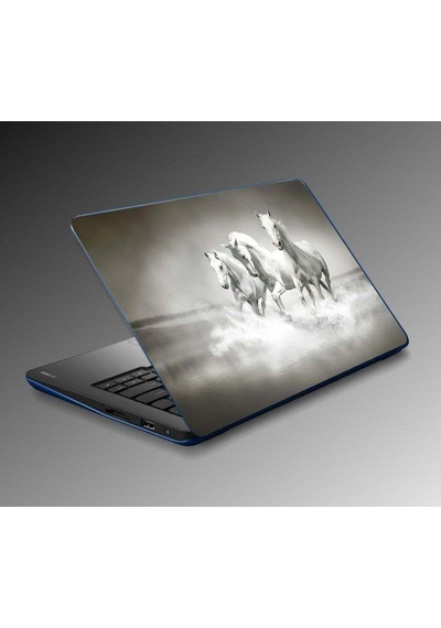 Laptop Sticker Notebook Pc Kaplama Etiketi Beyaz Atlar