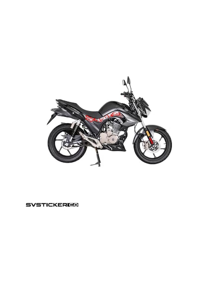 Mondial Drift L 125 Orta Şase Yıldırım Sticker Deseni Şimşek Kırmızı