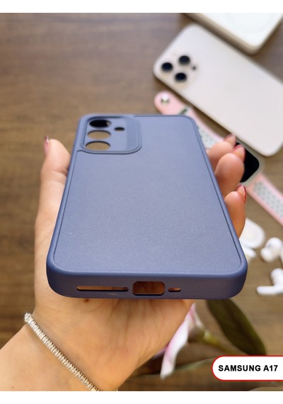 Samsung Galaxy A17 Uyumlu Kamera Korumalı Darbeye Dayanıklı Renk Atmayan Keep Silikon Kılıf Lacivert