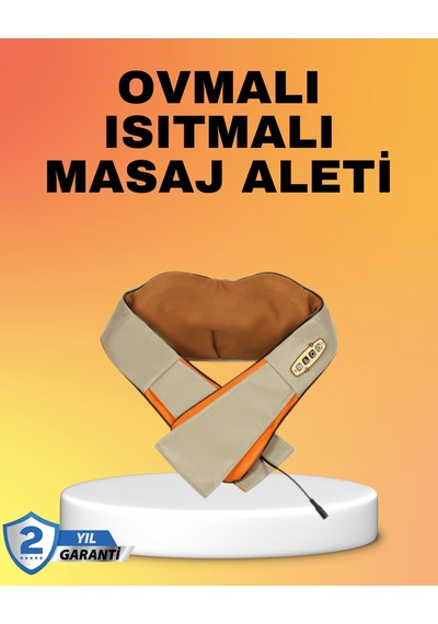 Tek Kas Hassasiyetlarına İyi Gelen Ovmalı Isıtmalı Boyun Omuz Bel Masaj Aleti Najmaddin