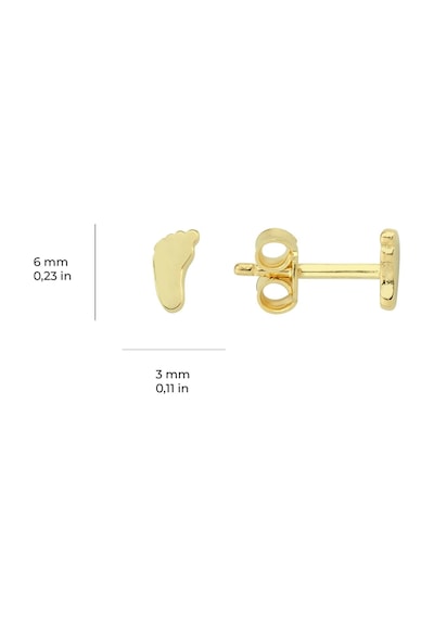 Goldkupe 14 Ayar Altın Minik Ayak Küpe 0,58 Gr-1800