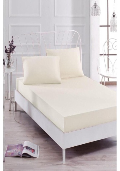 Bebesi Çift Kişilik Havlu Çarşaf Takımı Renk Krem 150x200 Cm Krem