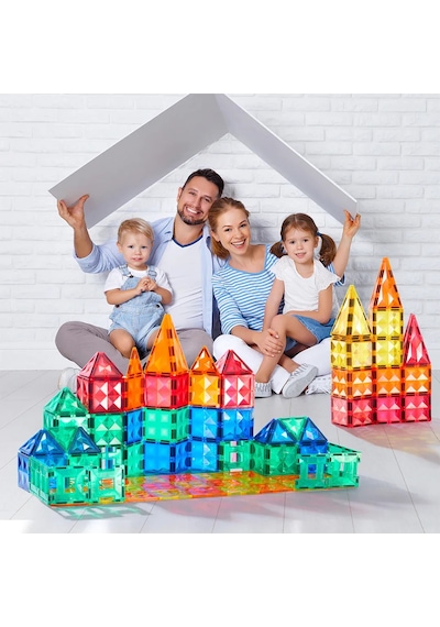 Mideer Renkli Magnetic Tiles - 100 Parça
