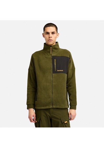 Timberland Polartec Mıx Medıa Full Zıp Fleece Erkek Ceket Tb0a6y563021 Yeşil