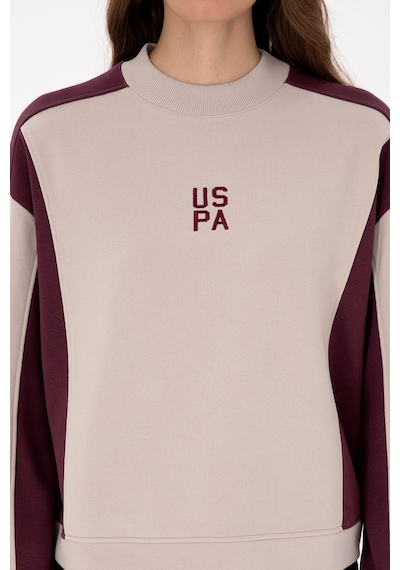 U.S. Polo Assn. Kadın Bordo Bisiklet Yaka Sweatshirt 50314951-VR177